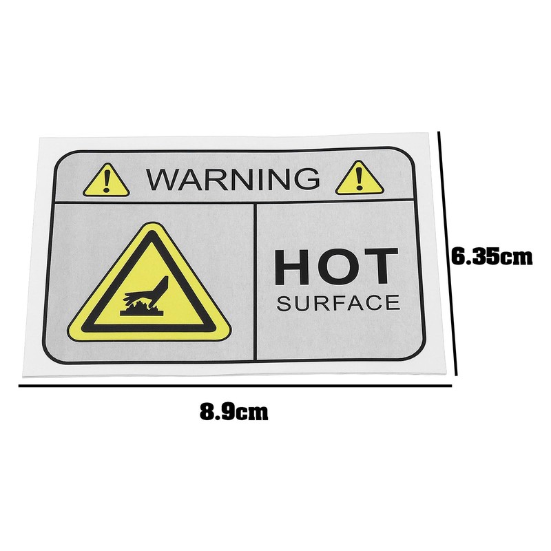 Create idea 10PCS Warning Label for High Temperature Area on