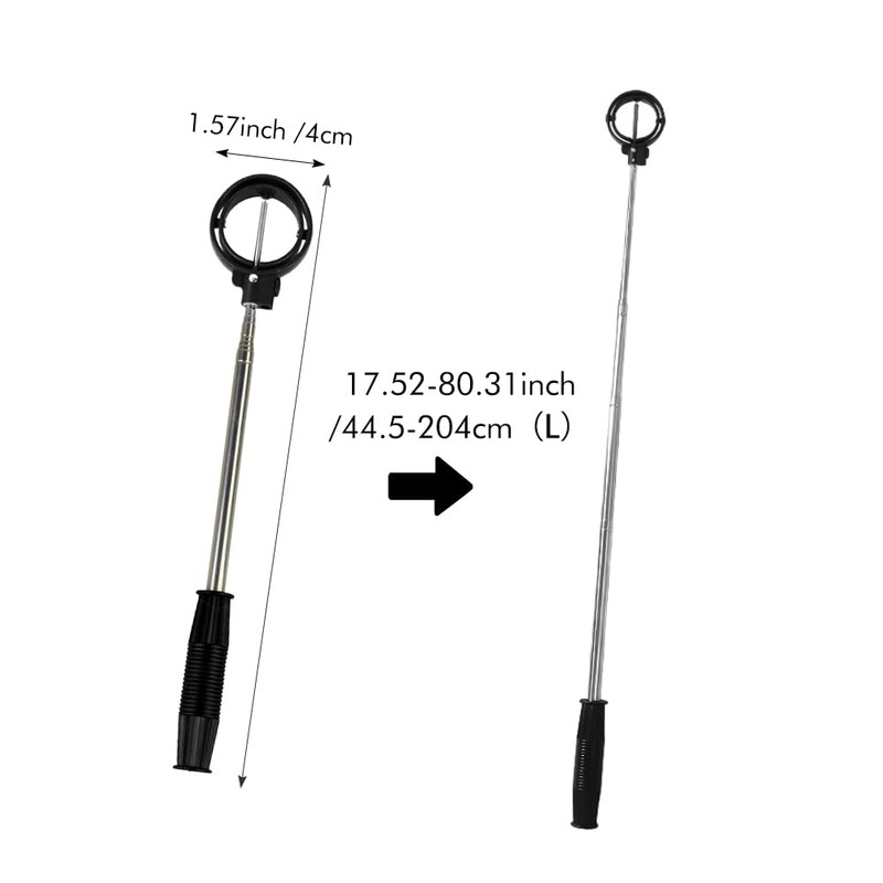 DASNTERED Telescopic Golf Ball Retriever, Golf Ball Retriever with Locking