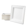 Love Nature Ecological Disposable Plate Set Square 20 cm Pack