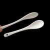 White Ceramic Coffee Spoon, 5 Inch Small Tea Spoons for