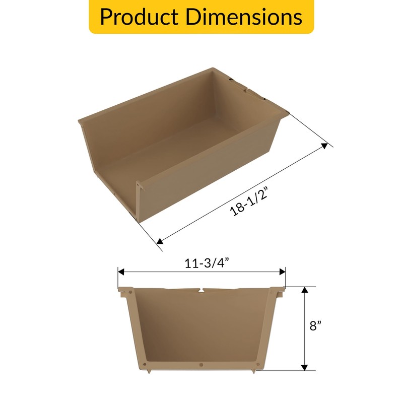 Strybuc Industries 45-95 Cabinet Drawer Insert, 11-3/4" Width x 8"