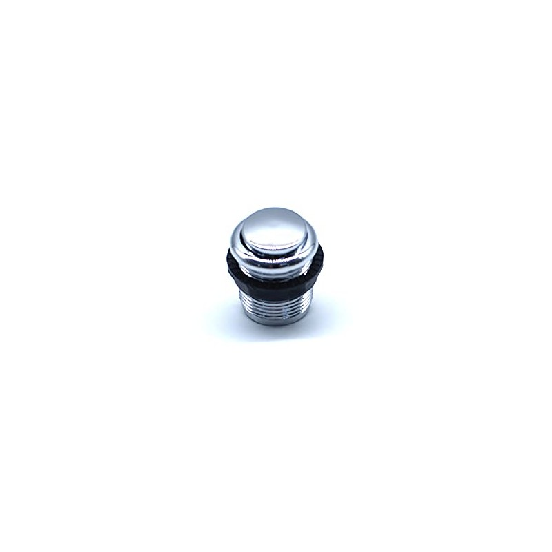 Arcity 5 Pcs 24mm Arcade Push Buttons Round Chrome Plated