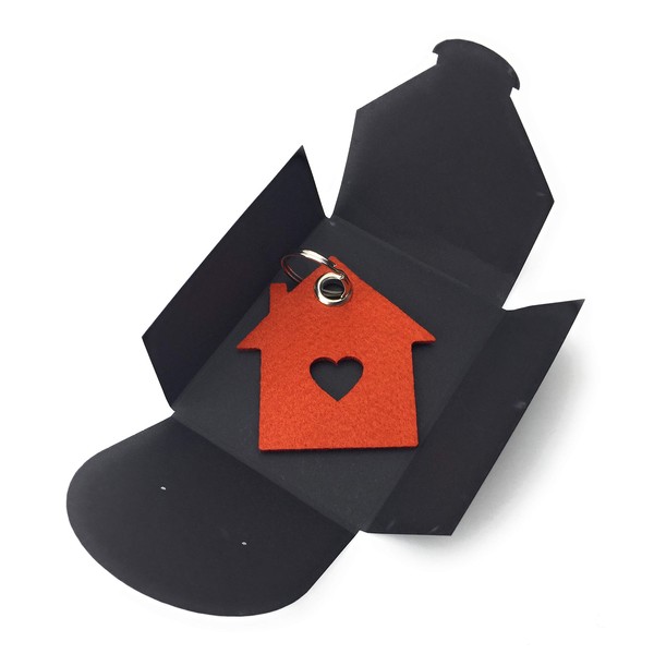 Felt Keyring Love Nest (Choice of Colours) as a Gift