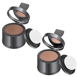 2Pcs Root Touch Up Powder Hairline Powder for Women Dark Brown ＆ Light Brown Hair Loss Concealer Water & Sweat Resistant Hairline for Thinning Women Men