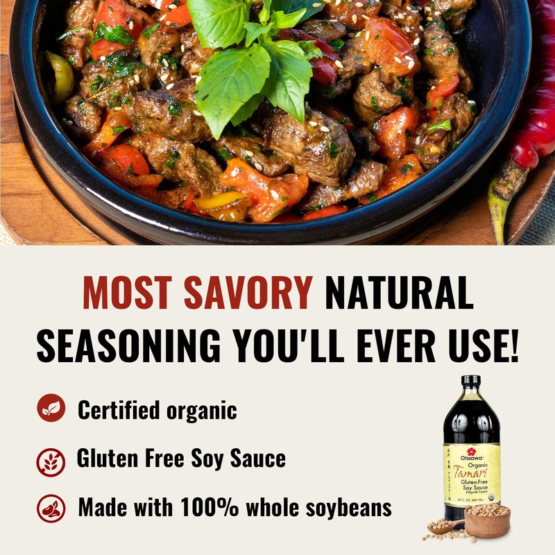Ohsawa - Wheat-Free Tamari Soy Sauce - Traditionally Brewed, Gluten-Free,