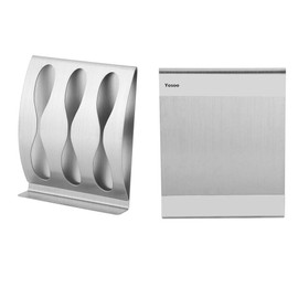 Yosoo Cepillo de Dientes de Acero Inoxidable(Tres Agujero)