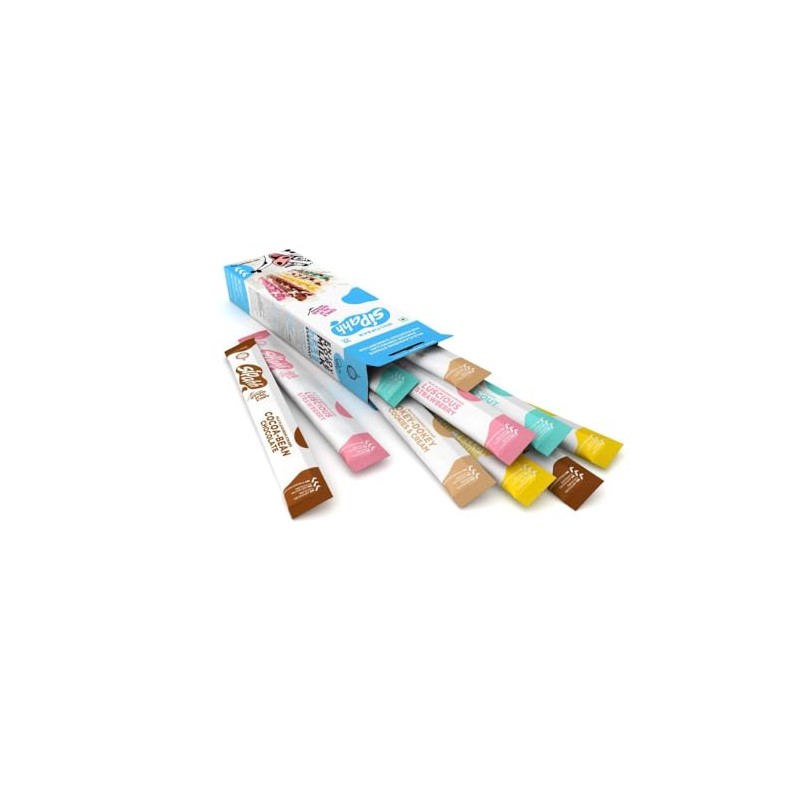 Sipahh Milk Flavour Straws Vegan Friendly 40 Carton