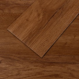 VEELIKE Antique Brown Wood Look Peel and Stick Floor Tile Waterproof Vinyl Plank Flooring for Bathroom Bedroom Kitchen 16-Pack 24 Sq. Ft. Adhesive Vinyl Flooring Planks Removable Sticky Tiles 6''x36''