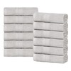 Superior Eco-Friendly Cotton 12-Piece Face Towel/Washcloth Set, Small, Fast Drying