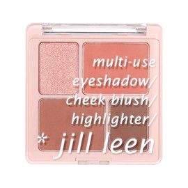 JILL LEEN 4 in 1 Multi Palette 04 Eyeshadow, Cheek, Highlight, Brown, Orange, Matte Glitter