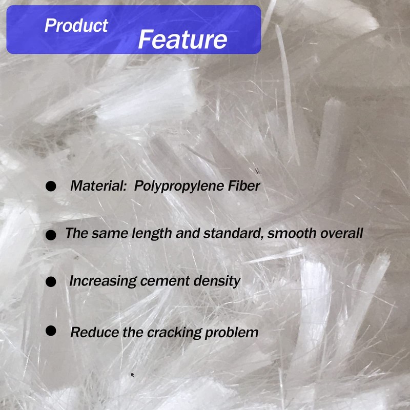 Polypropylene Fiber for Cement Concrete Fiber Additive, Impact Resistant Anti