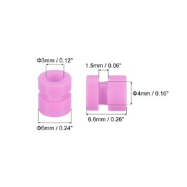 MECCANIXITY RC Anti Vibration Rubber Balls for RC F4 F7 Flight Controller M3x6.6mm Shock Absorption Balls (Pink), Pack of 24