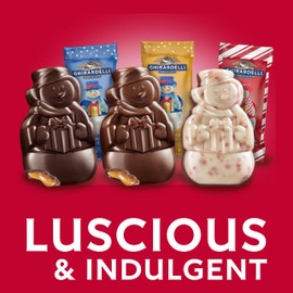 Ghirardellli Chocolate Snowmen Assortment for Easter Candy, 15.3 Oz Bag