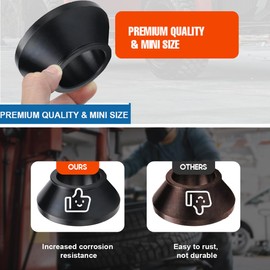 SUDEG Wheel Balancer Cone, Manual Tire Wheel Changer Centering Cone,4pcs Wheel Balancer Adapter Cones Standard Taper Cone Kit for 40mm Shaft Black