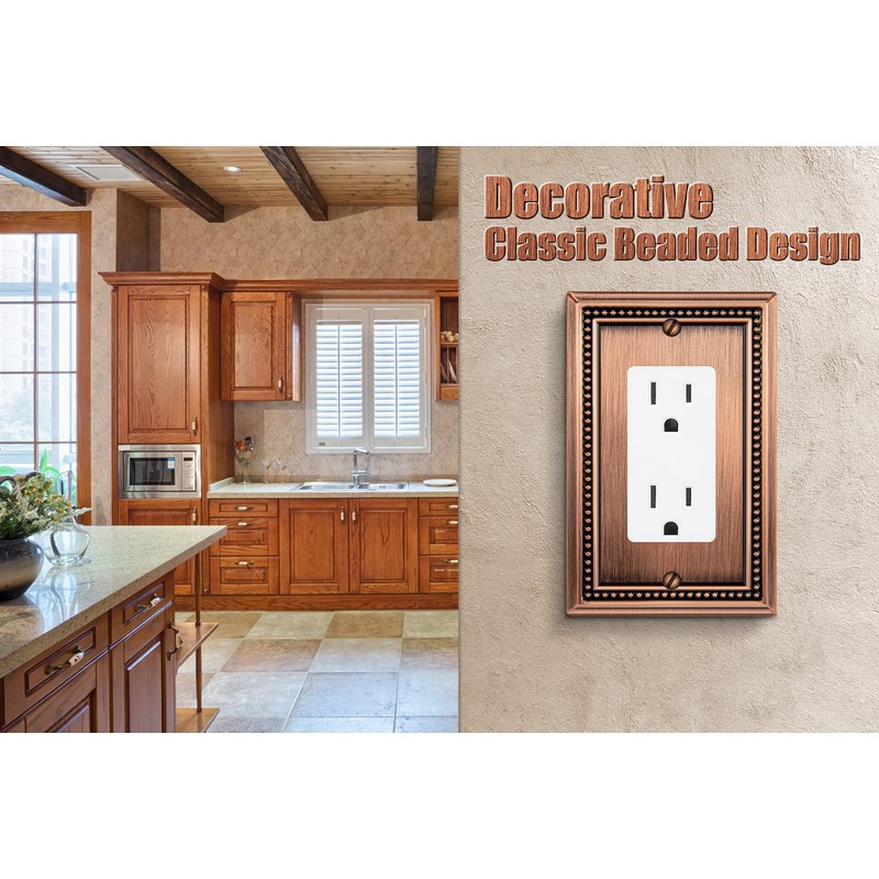 Henne Bery Sunken Pearls Heavy Duty Decorative Wall Plate Switch