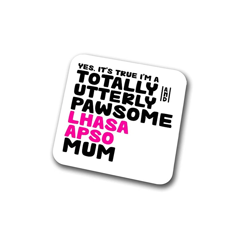 Lhasa Apso Coaster Pawsome Lhasa Apso Mum | Pet Present