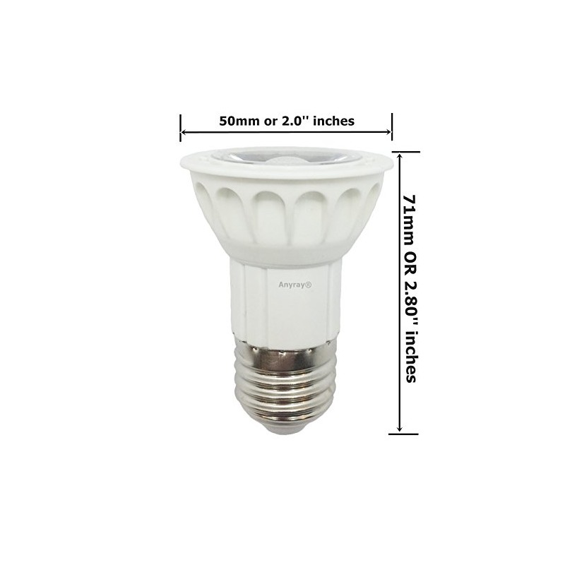 Anyray 2-LED Bulbs 5W Universal Replacement Bulb for Hoods 75