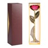 Long Stem Dipped 24k Gold Rose in Gift Box with