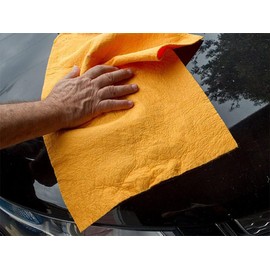 Flinka The Original Reusable Shammy Cloth 20" x 14" - Super Absorbent Chamois Towel - Great for Cars, Boats, Trucks, and RVs - Natural Viscose Sponge Cloth - Eco Friendly (3 Pack)
