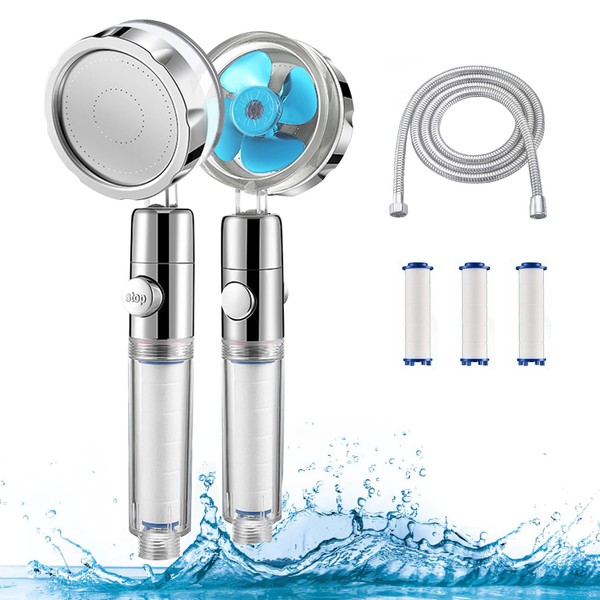 Shower Head Handheld Pressure Boosting Shower Head, Low Water Pressure,
