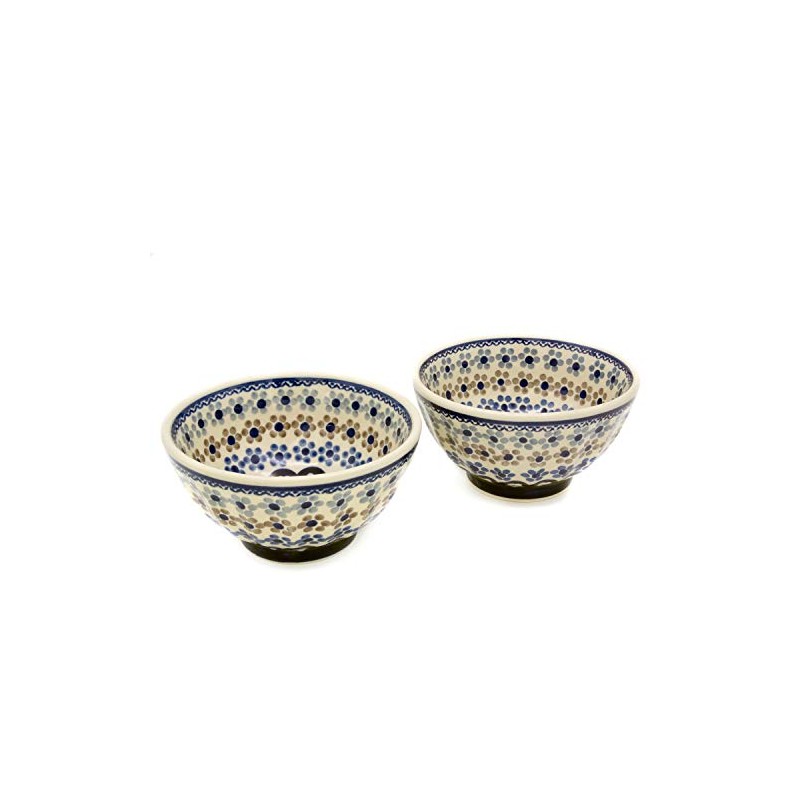 Bunzlauer Multi-Purpose Bowls 13.5 cm Ribbed Set of 2 (Leonie