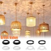 8Pcs Plastic Light Shade Adapter, E27 to E14 Lamp Shade