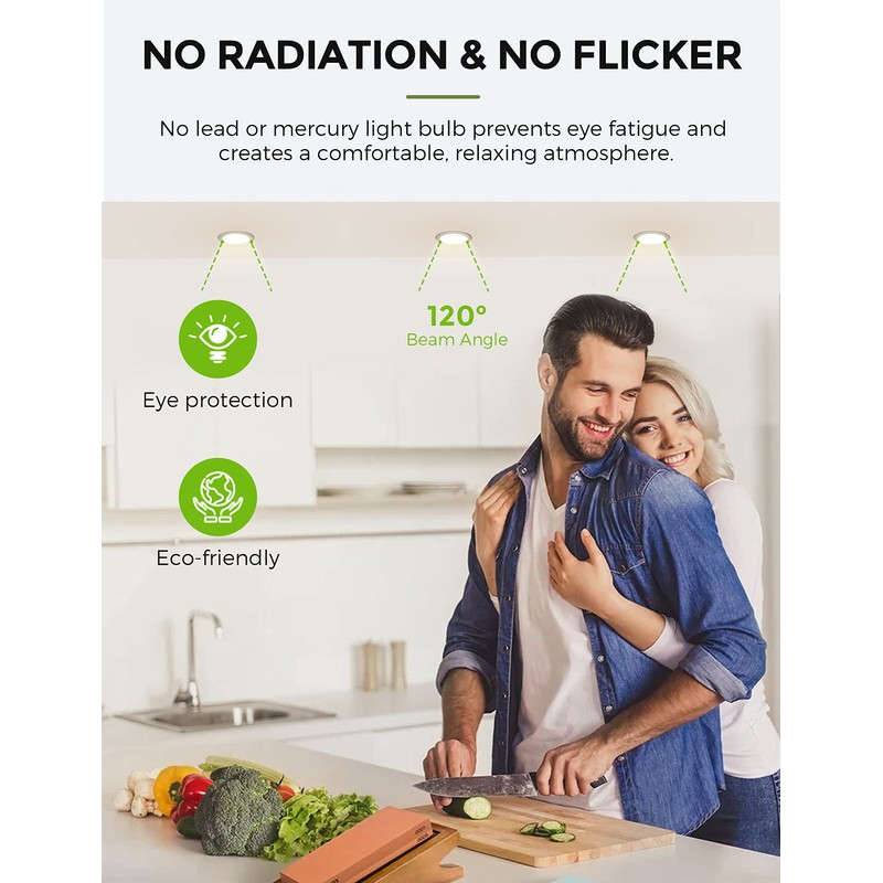 LOHAS® 6 Watt GU10 LED Bulbs, Replacement for 50 Watt