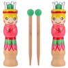 Zvorgath Knitting Tool Kit - 2 Sets Wood Mini Dolls