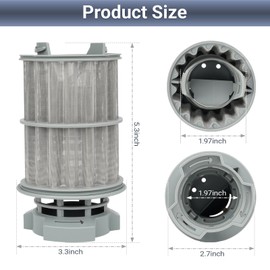 2PCS 645038 Dishwasher Filter for Bosch Thermador, Dishwasher Filter Replacement Parts AP4339631, 00651097, 1560725, 651097, AH3479708, EA3479708, PS3479708, PS8730270