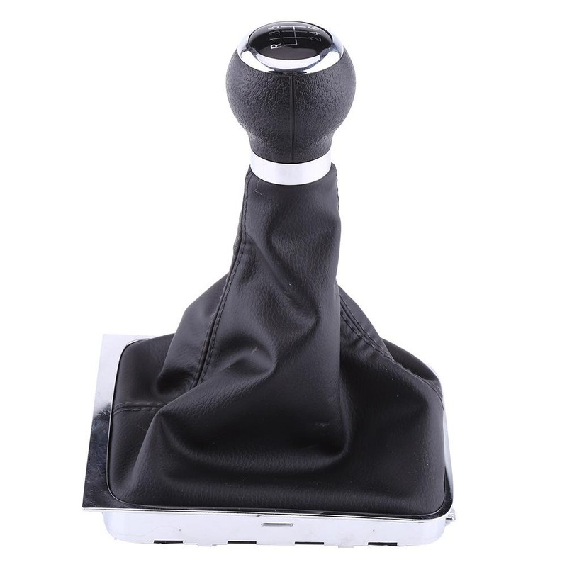 Akozon 6 Speed Car Gear Shift Knob, Shift Knob Gaiter