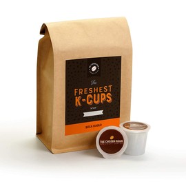The Chosen Bean, Freshest K-CUP COMPATIBLE CAPSULE in The World, Perfectly Roast Coffee, Organic Fair Trade, Small Batch Freshly Roasted Day of Shipment, 18 K-cup compatible capsules (The Boca DiabloBlend)