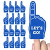24 Pcs Blue Mini Foam Fingers, Number One Sports Fan