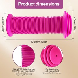 Proxima Direct 4PCS Kids Bike Handlebar Grips, Soft Non-Slip TPR Rubber, Universal Fit for Bikes, Scooters, Tricycles & Balance Bikes