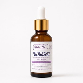 Serum Bella Piel Niacinamida Anti-Agne Niacinamida B3, Vitamina E zinc y Ácido Hialurónico Regula la Producción de Grasa para piel grasa 30 ml