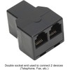 Uvital RJ12 6P6C 3 Female Telephone Line Splitters, Phone Jack
