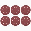 sourcing map 25 Pcs 150mm 6 Inch Sanding Disc 6