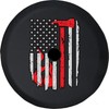 Thin Red Line Fire Fighter JL Spare Tire Cover with