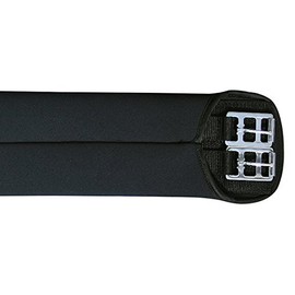 HKM 6281 Softoprensattelgurt, Sattelgurt Softopren Rollenschnallen, Schwarz, 120