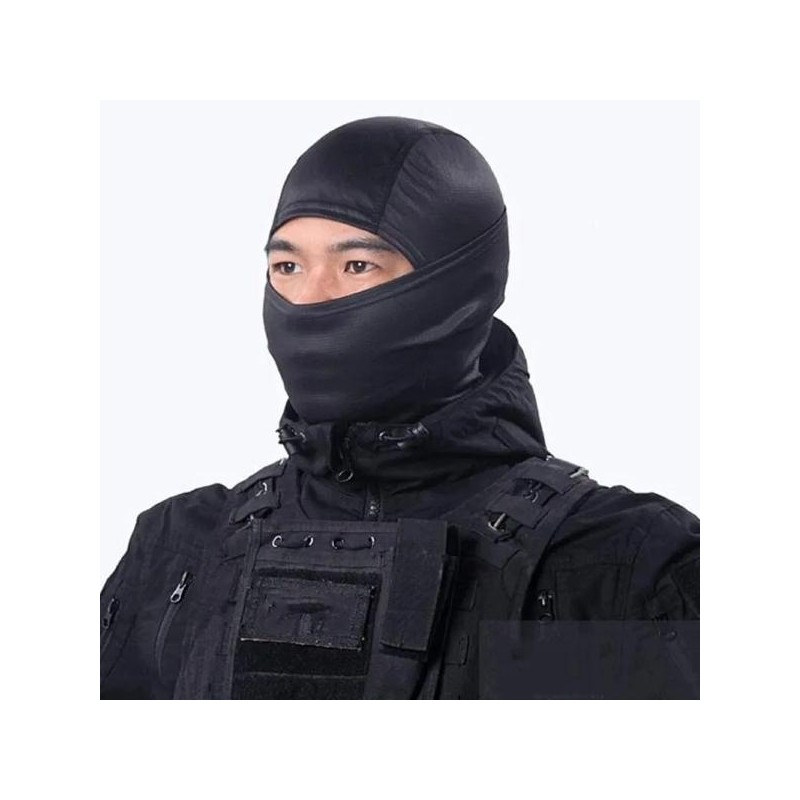 Full Face Mask, Multi-use, Sweat Absorption - Color: Black