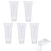 MORICOH Pack of 5 Transparent Refillable Empty Tubes, Sample Containers,