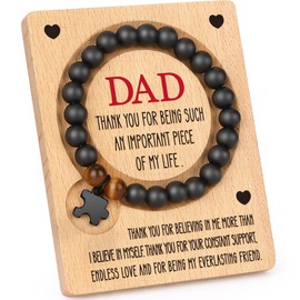 LEJIAJINW Gifts for Dad from Daughter/Son - Dad Gifts from Daughter/Son for Fathers Day - Birthday Gifts for Dad, Papa, Stepdad, Father, Bonus Dad - Best Dad Bracelets