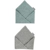 Sterntaler Unisex Children's Double Pack Terry Cloth Neckerchief, dark green
