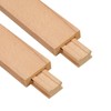 uxcell 1 Set Wooden Drawer Slides, Classic Wood Center Guide
