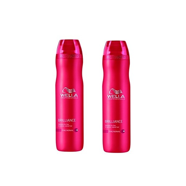 Wella Care Brilliance Shampoo for Fine to Normal Coloured Hair, 250 ml, Pack of 2