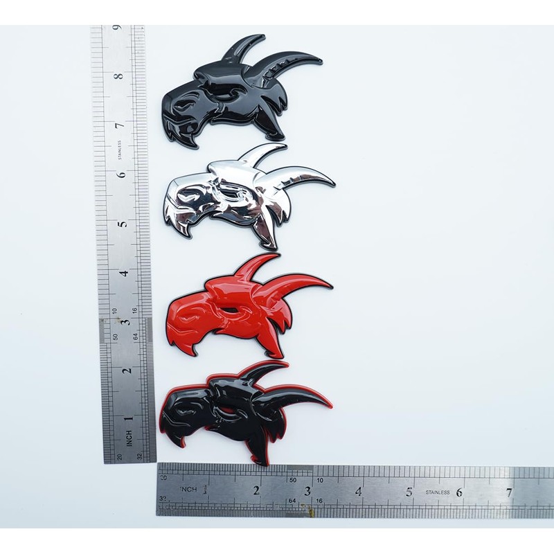 2pcs Custom Head Side Emblems 3D Badges Nameplate Replacement for