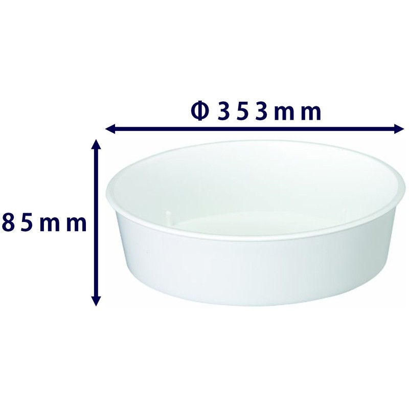 Yamato Plastic Pot Plate, Deep Plate, No. 13, φ13.9 x