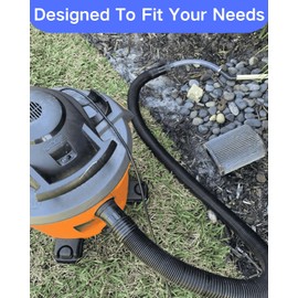 Ac Drain Line Cleaner Tool Unclogger Sucker Wet Vac Attachment to Unclog and Evacuate Ac Drain Lines,Vacuum Hose to PVC Pipe Adapter Fit Most Condensate Pipe Sizes,Grey