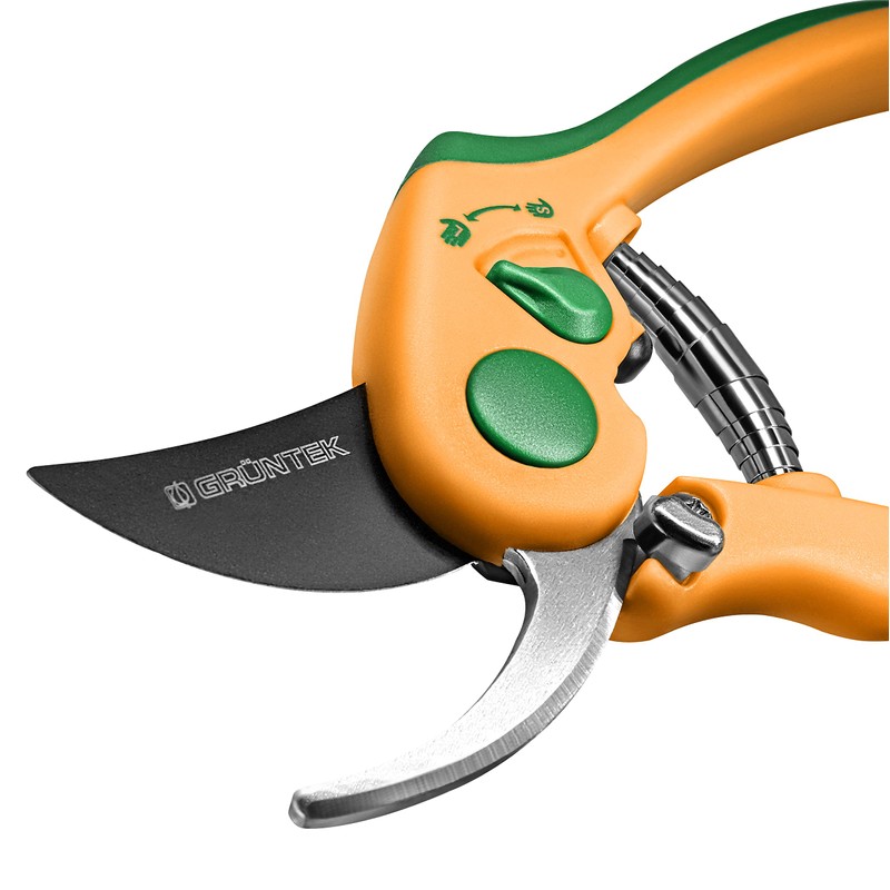 GRÜNTEK Secateurs FLAMINGO, TEFLON coated blade, ADJUSTABLE WIDTH, bypass pruning