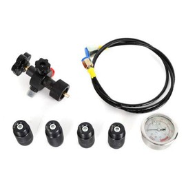 ZHFEISY 250Bar Hydraulic Accumulator Nitrogen Charging Fill Gas Valve Pressure Test Kit.