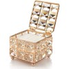 Crystal Cosmetic Storage Container, Makeup Organiser, Cotton Pads Container Box,